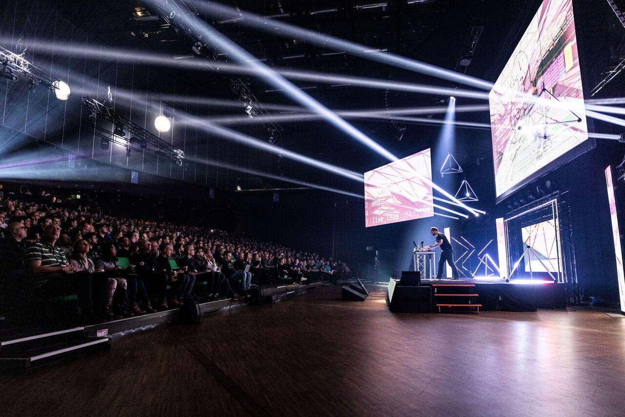 Live coding performance at Jfokus